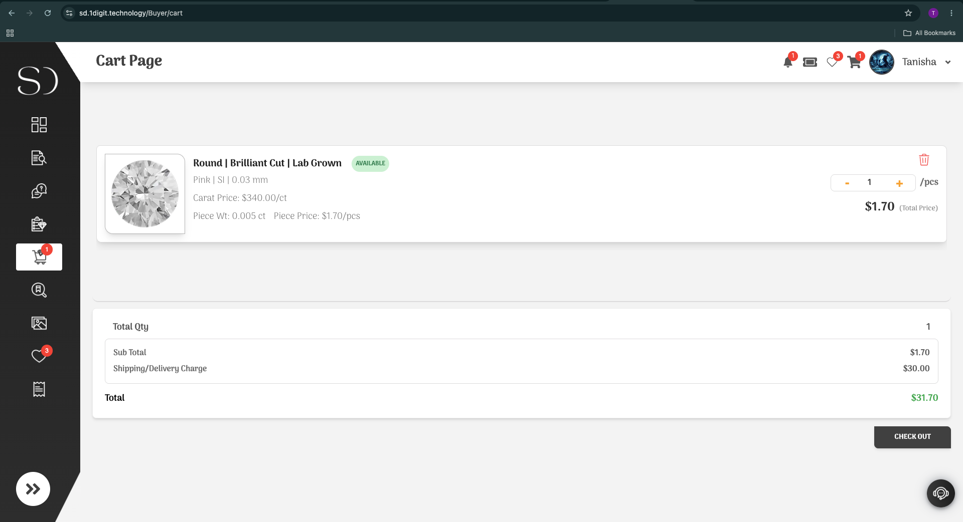 Build an Order with Confidence screen